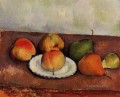 Bodegón Plato y Fruta 2 Paul Cezanne